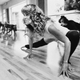 Actress Jane Fonda exercises in her newly opened exercise salon, "Workout" in Beverly Hills, Calif., Sept 6, 1979.